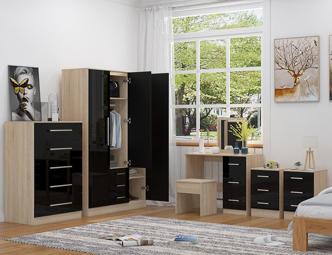 Combi 5 Piece Set Black