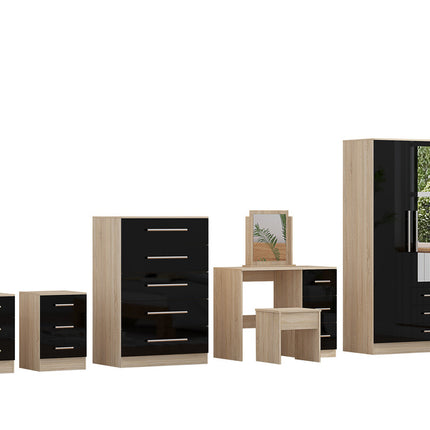 Combi 5 Piece Set Black