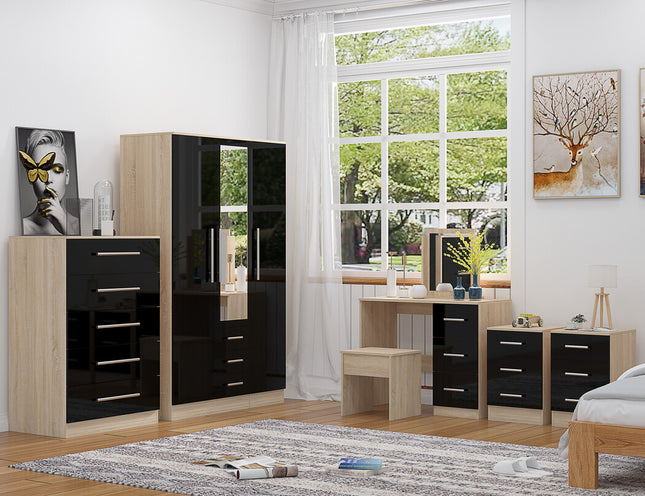 Combi 5 Piece Set Black