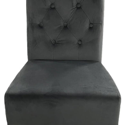 G-Lucy Dark Grey Chair (Ring Knocker/Gold Legs)