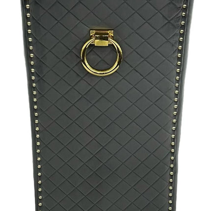 G-Lucy Dark Grey Chair (Ring Knocker/Gold Legs)