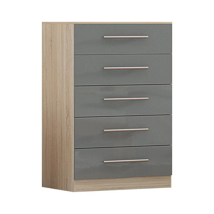 Grey Three Piece Bedroom Furniture Set – Chest of Drawers Only
