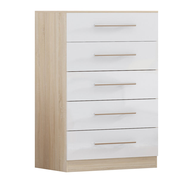 White Three Piece Bedroom Furniture Set – Chest of Drawers Only