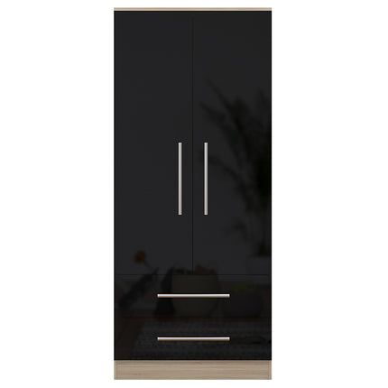 High Gloss Black Trio Bedroom Set